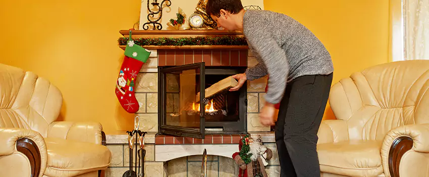 Rusted Metal Fireplace Restoration in Helena, Montana